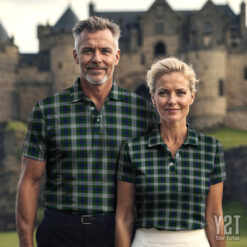 Blackwatch Dress Modern Scottish Clan Tartan Polo Shirt - Authentic Heritage Apparel