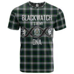 Blackwatch Dress (Symmetrical) Clan DNA In Me Tartan Crest T-Shirt