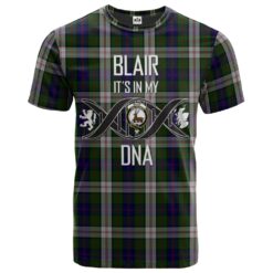 Blair Dress Clan DNA In Me Tartan Crest T-Shirt