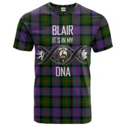 Blair Modern Clan DNA In Me Tartan Crest T-Shirt