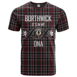 Borthwick Clan DNA In Me Tartan Crest T-Shirt