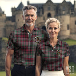 Borthwick Clan Tartan Polo with Crest - Authentic Scottish Apparel