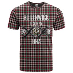 Borthwick Dress Ancient Clan DNA In Me Tartan Crest T-Shirt