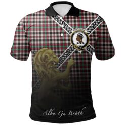 Borthwick Dress Ancient Polo Shirts Tartan Crest Celtic Scotland Lion