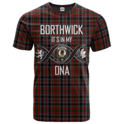 Borthwick Hunting Clan DNA In Me Tartan Crest T-Shirt