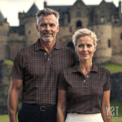 Borthwick Scottish Clan Tartan Polo Shirt - Authentic Heritage Apparel
