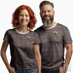 Borthwick Scottish Tartan T-shirt with Crest – Authentic Clan Apparel