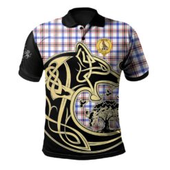 Boswell Modern Clan Polo Shirt Viking Wolf