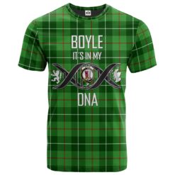 Boyle Clan DNA In Me Tartan Crest T-Shirt