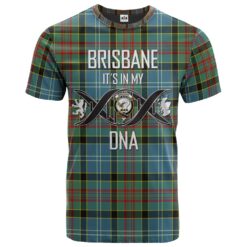 Brisbane modern Clan DNA In Me Tartan Crest T-Shirt