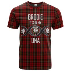 Brodie Clan DNA In Me Tartan Crest T-Shirt
