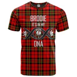 Brodie Modern Clan DNA In Me Tartan Crest T-Shirt