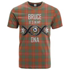 Bruce Ancient Clan DNA In Me Tartan Crest T-Shirt