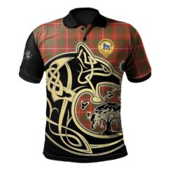 Bruce Modern Clan Polo Shirt Viking Wolf