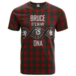 Bruce Old Clan DNA In Me Tartan Crest T-Shirt