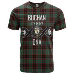 Buchan Ancient Clan DNA In Me Tartan Crest T-Shirt