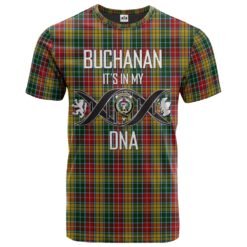 Buchanan 02 Clan DNA In Me Tartan Crest T-Shirt