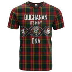Buchanan 04 Clan DNA In Me Tartan Crest T-Shirt