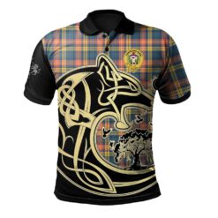 Buchanan Ancient Clan Polo Shirt Viking Wolf