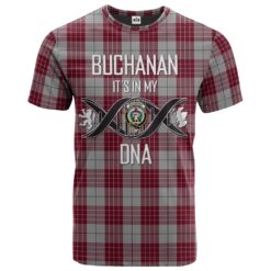 Buchanan Clan DNA In Me Tartan Crest T-Shirt