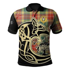 Buchanan Old Sett Clan Polo Shirt Viking Wolf