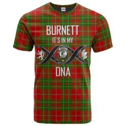 Burnett Ancient Clan DNA In Me Tartan Crest T-Shirt