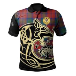 Byres Clan Polo Shirt Viking Wolf