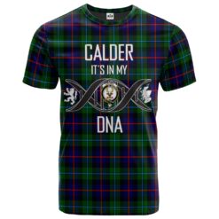 Calder Modern Clan DNA In Me Tartan Crest T-Shirt