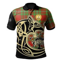 Callander Modern Clan Polo Shirt Viking Wolf