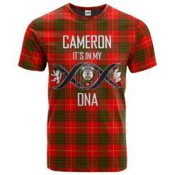 Cameron Modern Clan DNA In Me Tartan Crest T-Shirt