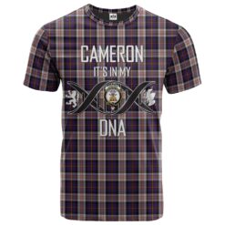 Cameron of Erracht Dress Clan DNA In Me Tartan Crest T-Shirt
