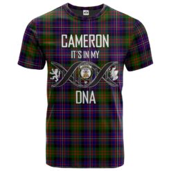 Cameron of Erracht Modern Clan DNA In Me Tartan Crest T-Shirt