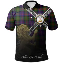 Cameron of Erracht Modern Polo Shirts Tartan Crest Celtic Scotland Lion