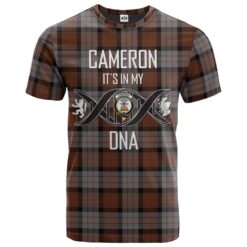 Cameron of Erracht Weathered Clan DNA In Me Tartan Crest T-Shirt
