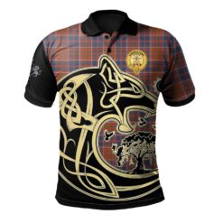 Cameron of Lochiel Ancient Clan Polo Shirt Viking Wolf