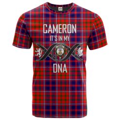 Cameron of Lochiel Modern Clan DNA In Me Tartan Crest T-Shirt