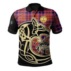 Cameron of Lochiel Modern Clan Polo Shirt Viking Wolf