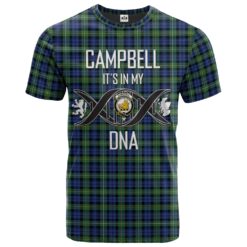 Campbell Argyll Ancient Clan DNA In Me Tartan Crest T-Shirt