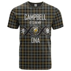 Campbell Argyll Weathered Clan DNA In Me Tartan Crest T-Shirt