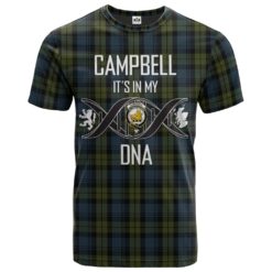 Campbell Clan DNA In Me Tartan Crest T-Shirt