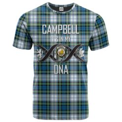 Campbell Dress Ancient Clan DNA In Me Tartan Crest T-Shirt