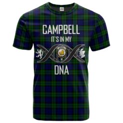 Campbell Modern Clan DNA In Me Tartan Crest T-Shirt