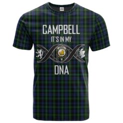 Campbell of Argyll 01 Clan DNA In Me Tartan Crest T-Shirt