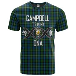 Campbell of Argyll 02 Clan DNA In Me Tartan Crest T-Shirt