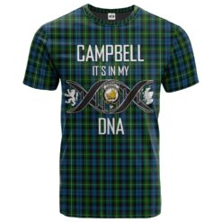 Campbell of Argyll (no guards) Clan DNA In Me Tartan Crest T-Shirt