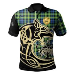 Campbell of Breadalbane Ancient Clan Polo Shirt Viking Wolf