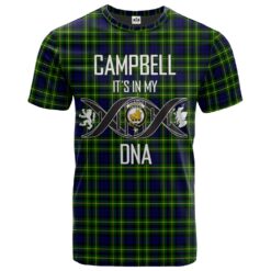 Campbell of Breadalbane Modern Clan DNA In Me Tartan Crest T-Shirt
