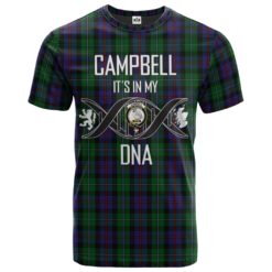 Campbell of Cawdor Clan DNA In Me Tartan Crest T-Shirt