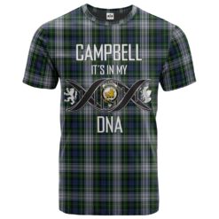 Campbell of Lochnell Dress Clan DNA In Me Tartan Crest T-Shirt