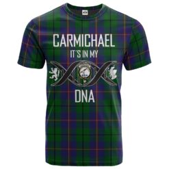 Carmichael Clan DNA In Me Tartan Crest T-Shirt